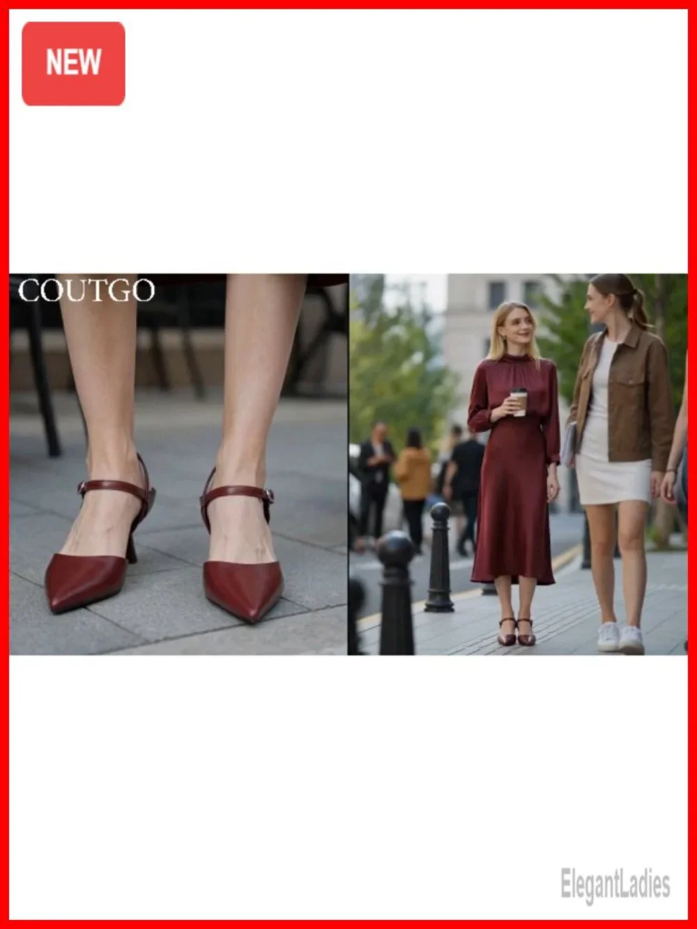 Womens Kitten Heels Dress Shoes Closed Pointed Toe Pumps Adjustable Strap Work
